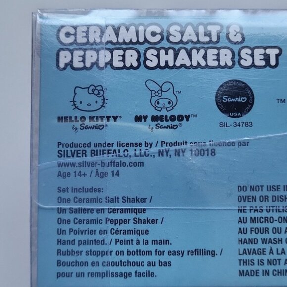 Hello Kitty & My Melody 3D Sculpted Ceramic Salt and Pepper Shaker Set – NIB - Picture 6 of 6